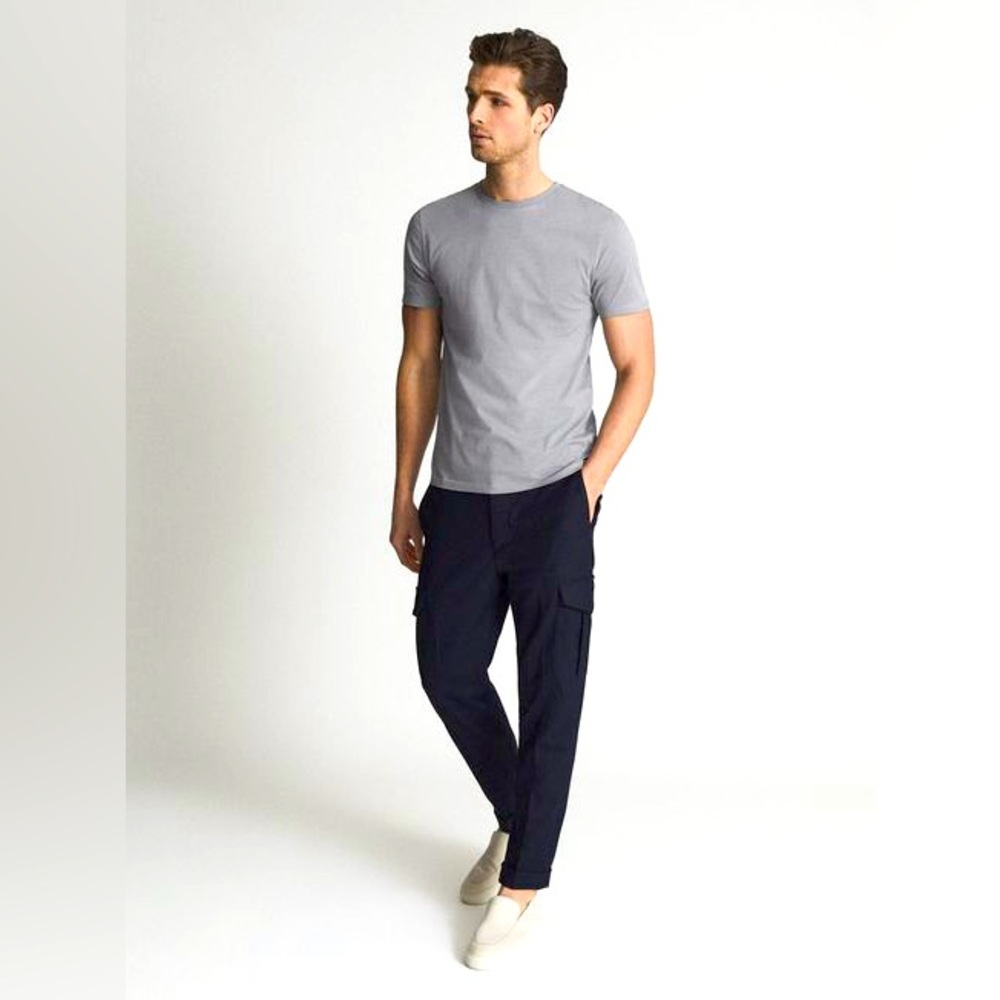 Reiss Bless Crew Neck T shirt - Grey - M